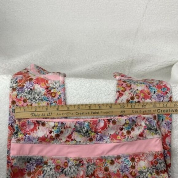 Lululemon Leggings Size 4 Pink Flowabunga Run Inspire Floral Print Cropped - Picture 10 of 10